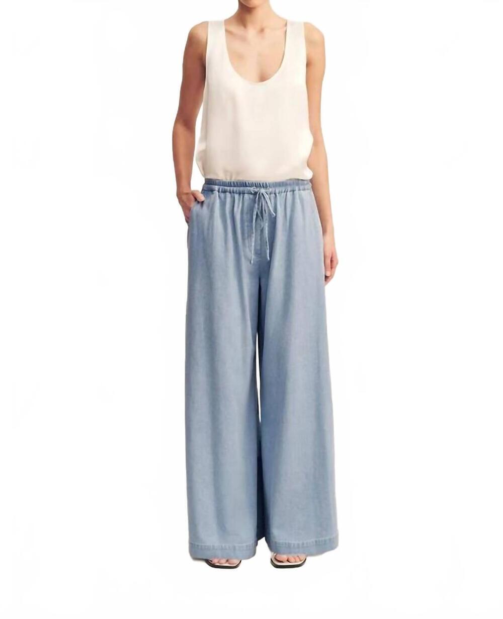NEW SHONA JOY ellsworth pilazzo pants in bleached blue